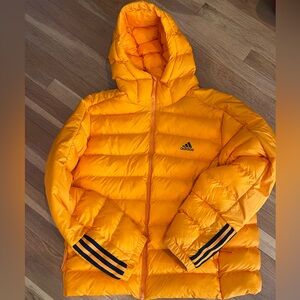 ADIDAS Itavic Men’s orange puffer jacket NWOT XL